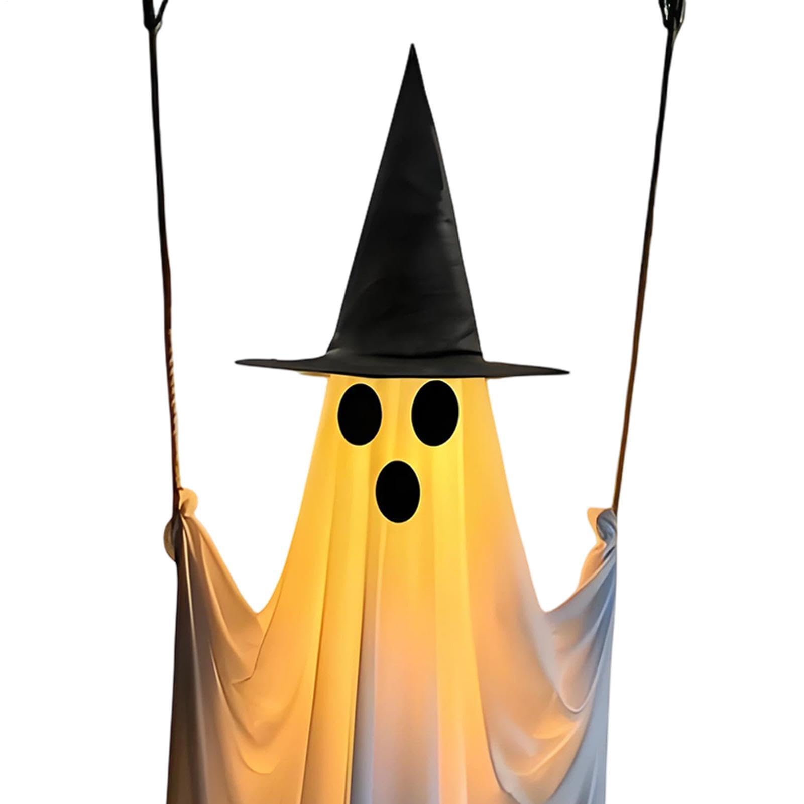 Fantasma Halloween Dondolo Altezza 1,8 m, LED, Telecomando, Impermeabile