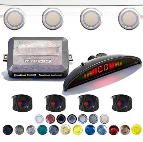 Image of Parking Sensor Kit Backup Sensor Kit Reverse Sensor for Pickup & Extended Vehicle - 4 x 2.3m Sensor + 4 x 4.5m Extension Cables, 24V Compatible(Voltage Reducer Sold Separately)ChampagneGold