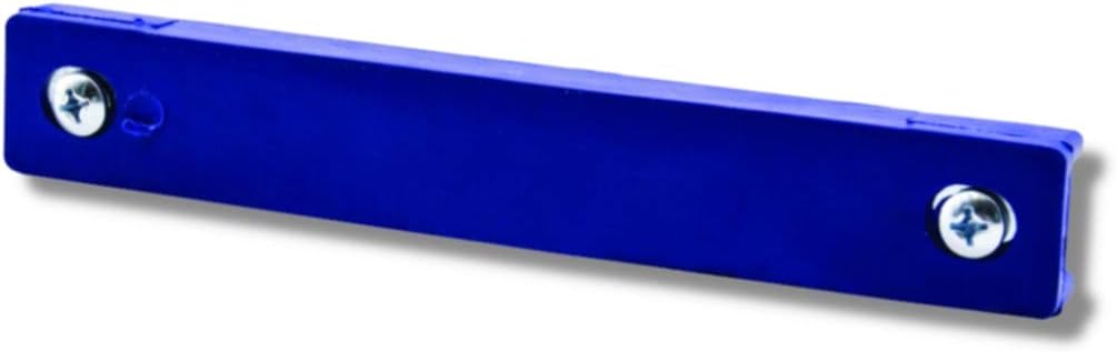 Rubber Molded Magnetic License Plate Holder Magnet Blue with Screws (4 Pack)