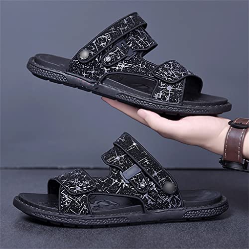 Men's Sandals Casual Sandals Men Slippers(Gray,43 Code)3