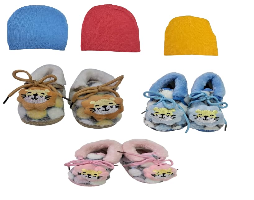 naughty baby Naughty babyloom caps and Shoes Combo for 6-12 Months Baby Unisex-picture-49