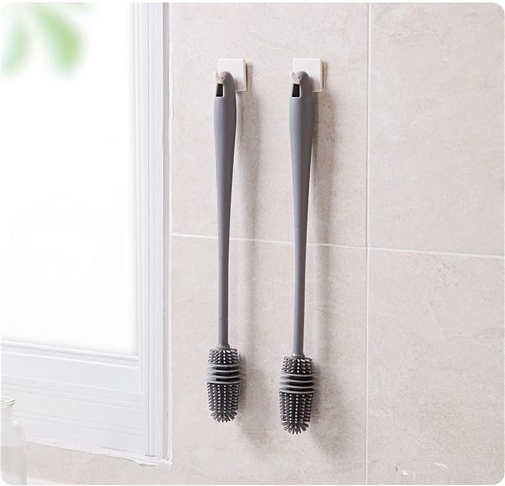 Silicone Cup Brush Scrubber Glass Cleaner Kitchen Cleaning Tool Long Handle Drink Wineglass Bottle