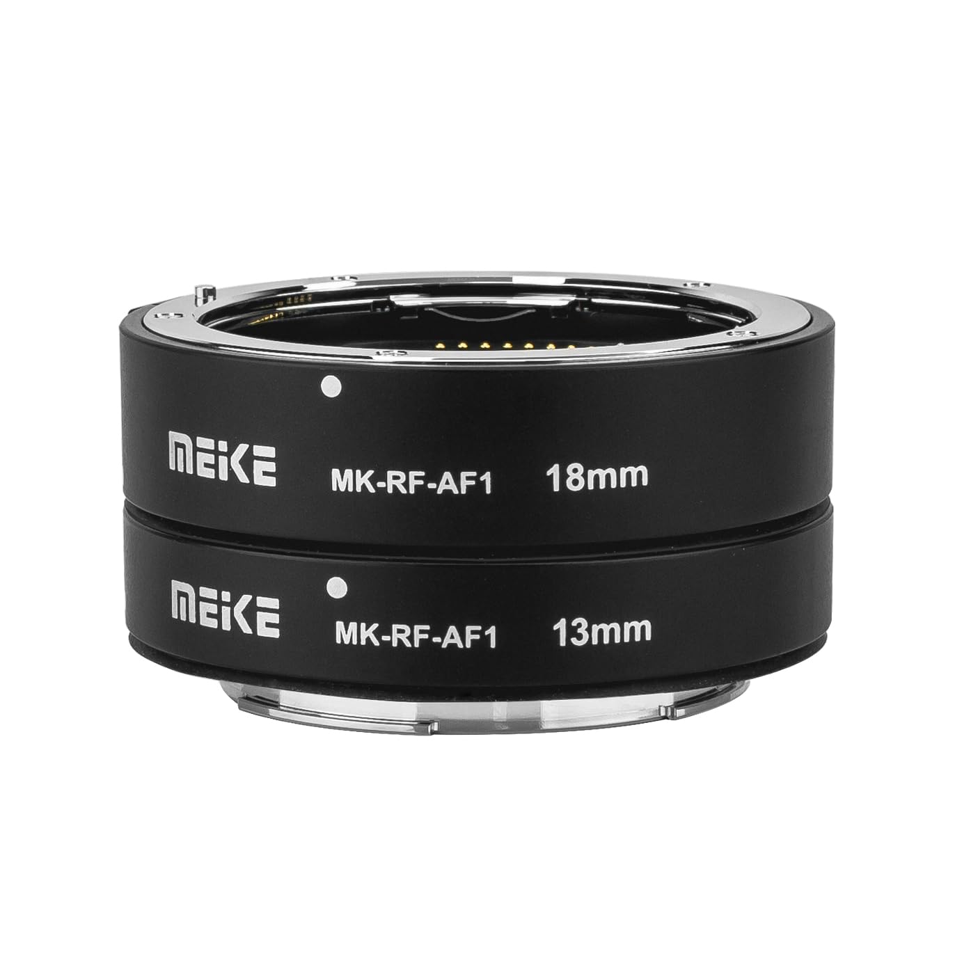 Meike MK-RF-AF1 - Kit de tubo de extensión macro de enfoque automático de metal de 13 mm + 18 mm para cámaras de montaje RF, serie EOS-R, EOS-RP
