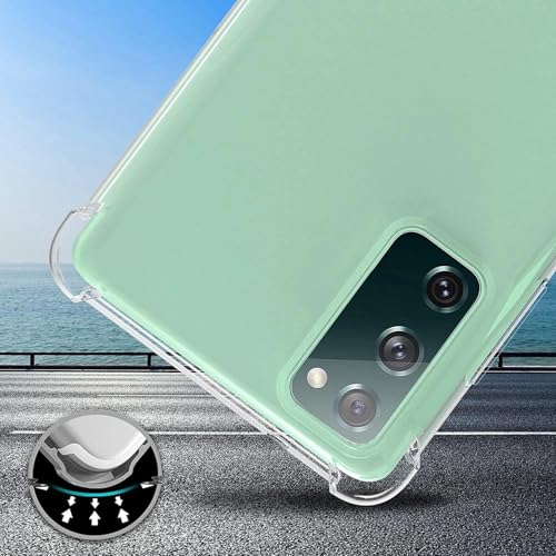 Image of BOXXO Flexible Back Cover for Samsung Galaxy S20 5G | Back Cover Transparent Clear Shockproof Case Four Corner Protection | Slim Protective Mobile Phone Cover for Samsung Galaxy S20 5G