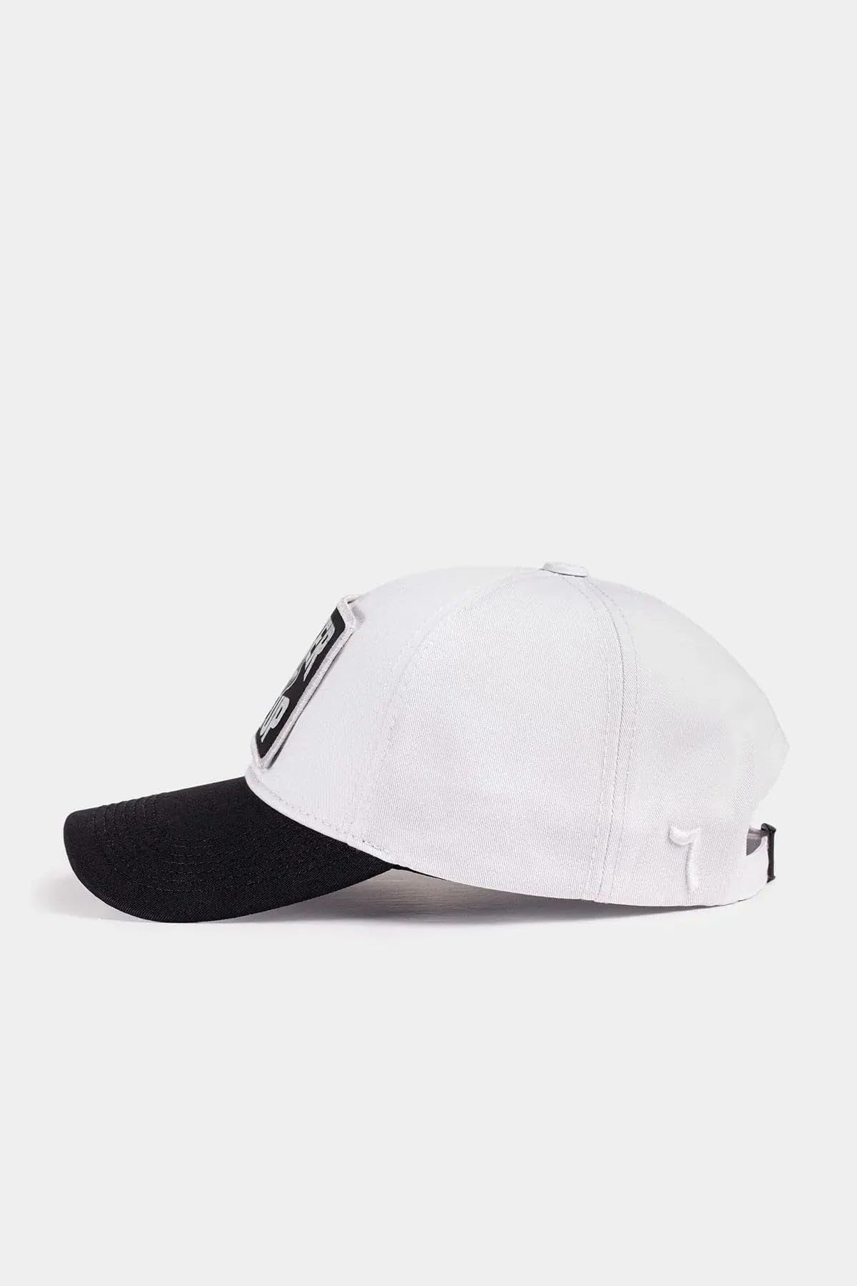 Gorra de Béisbol Premium Seis Paneles Negro - Blanco con Parche Never Give Up