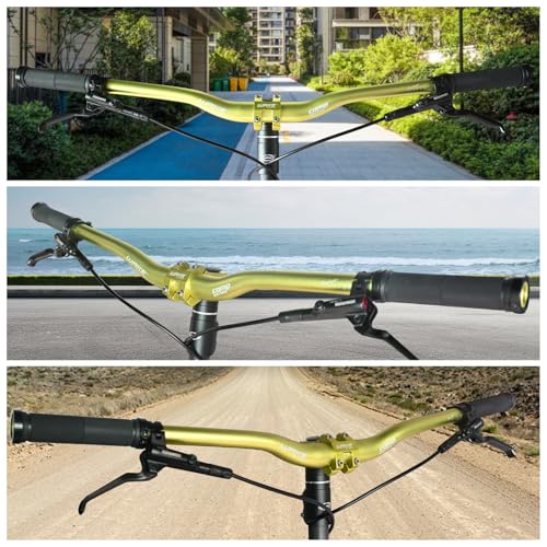 Wake FZD1122-17 Bicycle Handlebars 31.8Mm Mountain Bike Handlebar 720Mm Aluminium Alloy Mtb Handlebar Bicycle Riser Bars 30Mm Extra Long Bicycle Handlebar thumb #8