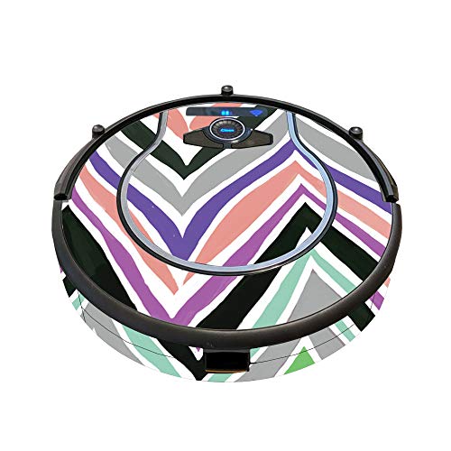 Image of MightySkins Skin Compatible with Shark Ion Robot 750 Vacuum Minimal Coverage - Colorful Chevron | Protective, Durable, and Unique Vinyl Decal wrap Cover | Easy to Apply, Remove | Made in The USA