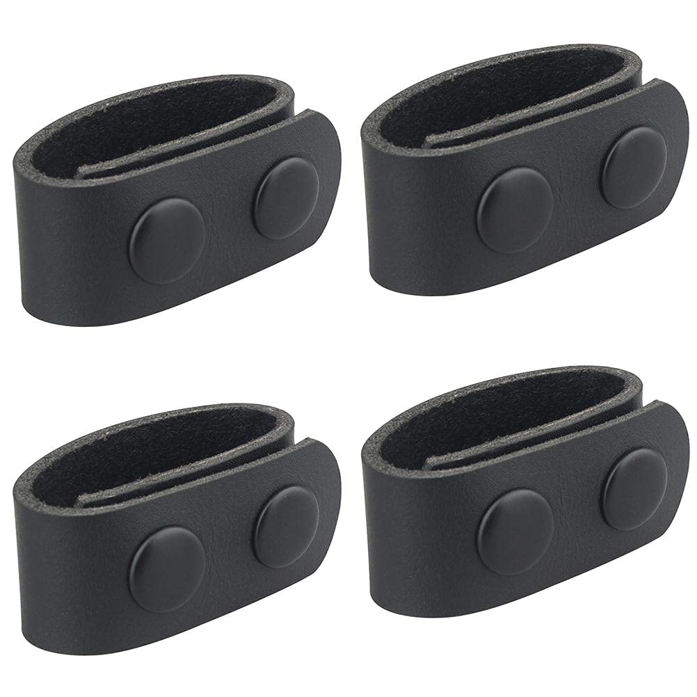 ARTOCT4 Packs Double Snap Belt Keepers,Leather Duty Keeper for 1.97” and 2.03'' Belt Concealed Carry Belt Fixing Buckle Police Military Equipment Accessories