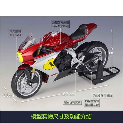 Maquette de moto MV Agusta 2022 Superveloce AG : le cadeau idéal en alliage 1:12
