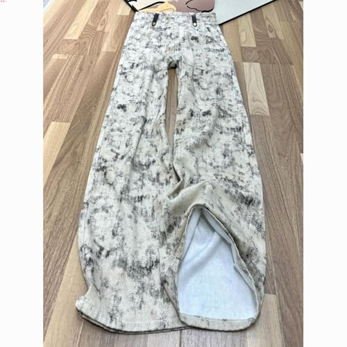 Baggy Jeans Men Tie Dye Y2k Wide Leg Denim Pants Graffiti High Waist Grunge Flare Streetwear for Skater Jeans Hip Pop2