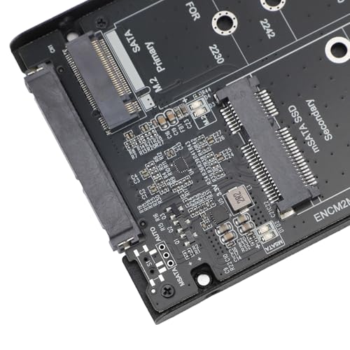 Yoidesu M.2 NGFF MSATA SSD Enclosure compatible B y MSATA miniatura 7