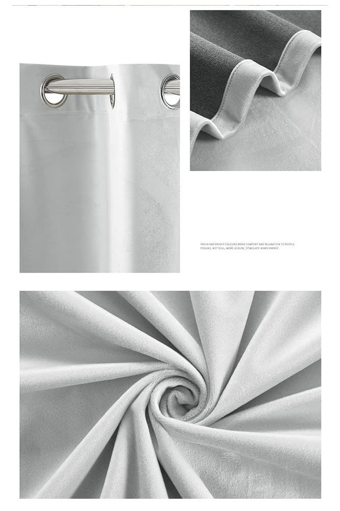 GUOCU Tenda con Occhielli per Soggiorno Camera da Letto Tende Drappeggi Opache Finestra Pannello Albicocca 132X160CM (1 Pannello