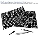 Spanish Tastatur Aufklebe, 2 StüCk Spanish Ersatz Aufkleber, Selbstklebende Tastaturaufkleber, Mit WeißEn Buchstaben,Geeignet FüR Jede Standard-Tastatur,Laptop-Tastatur (ES-Matt)