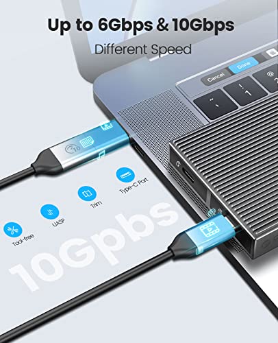 Image of ORICO Dual M.2 NVMe SATA SSD Enclosure, USB C to M.2 Adapter for PCIe & SATA 2230 /2242 /2260 /2280 SSDs, Tool-Free Installation Aluminum Reader, Support Trim and UASP up to 2x4TB-BM2-2SN