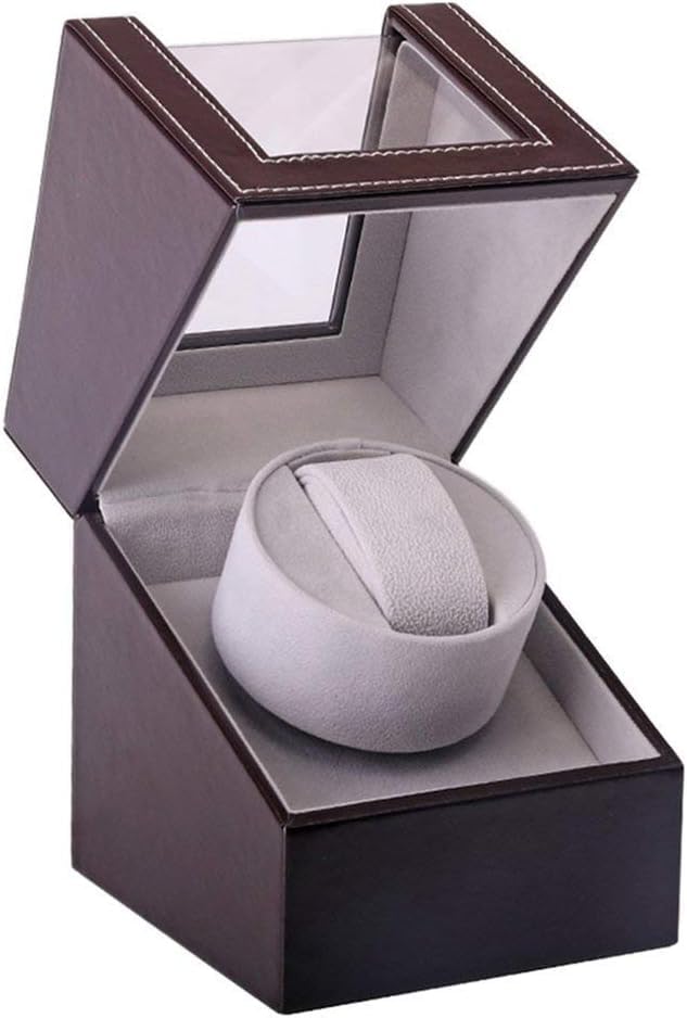 Automatic Watch Winder,Storage Display Motor Shaker Holder Mechanical Box Winding Case Holder France Black UK Plug