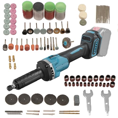Akku Geradschleifer mit 147 Zubehör, Kit kompatibel mit Makita 18V