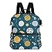 Produktbild Mokale Nettes Kinderraum-Vektor-nahtloses Muster,Laptop Rucksack Lederband Schultasche Outdoor Travel Casual Daypack