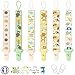 Attache Tetine pour Bebe, Fille et Garcon Dolbomy - Lot de 6 Personnalisé avec Prenom - Pour Sucette, Doudou ou Jouet - Inclus 2 Anneaux en Silicone pour Tetines MAM - Cadeau de Naissance