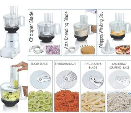 Image of 3G Food Processor Attachment for Atomberg Mixer Grinder Only | Vegetable Chopping, Slicing & Shredding | Stainless Steel Blades | Made in India