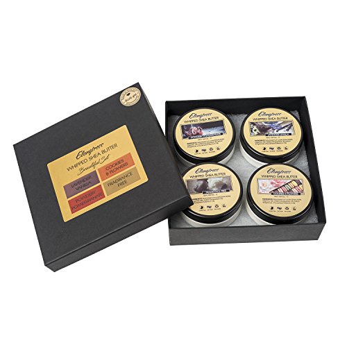 Whipped Shea Butter By Elongtress: All Natural Moisturizing Shea Butter For Flawless Skin And Luscious Hair –Nourishing And Rejuvenating Body And Face Moisturizer - 8 Fragrances (Beautiful Set)