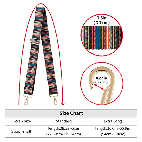 Image of ZOOEASS Wide Shoulder Strap Adjustable Replacement Belt Crossbody Canvas Bag Handbag