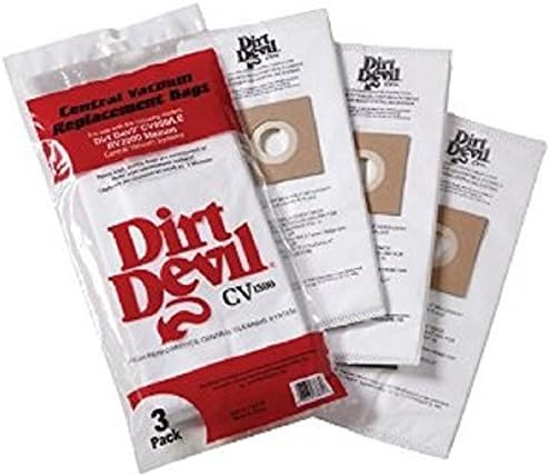 Central Vacuum Cleaner HP, CV950,CV1500 Vacuum Bags 3 Pk Part # 7767-W, 9597