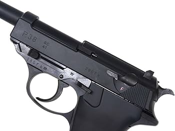 Amazon.co.jp: [マルゼン] ワルサーP38 ブラック ガスブロー