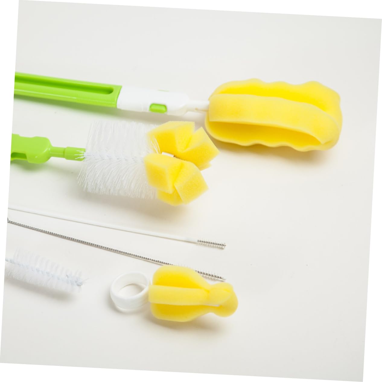 BESTonZON 18stücke Teiliges Flaschenreinigungsset Für Babynahrung Pflege Und Reinigungsbürsten Für Milchflaschen Grün Leicht Und Langlebig Für Einfache Reinigung Von Trinkflaschen