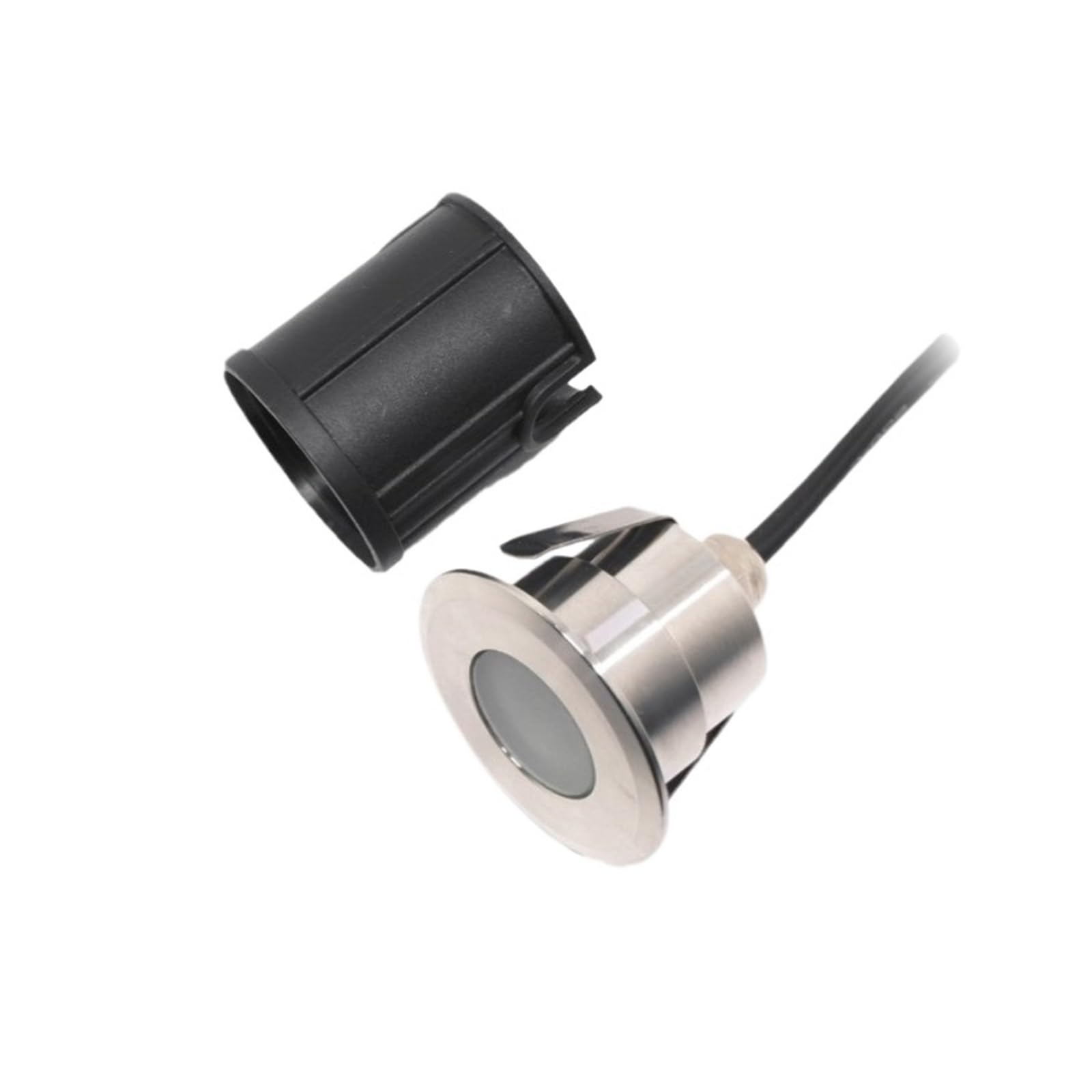 Zewnętrzna lampa podłogowa na taras oświetlenie wodoodporne IP68 wpuszczane mini reflektory podłogowe 12 V 24 V RGB oświetlenie krajobrazu 2 W (Dc24v, zimna biel)