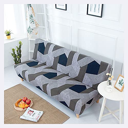 JSKK Housse de Clic Clac Couverture de Canapé sans Bras 3/2/1 Places Housse de Canapé Extensible Lit sans Accoudoirs Housse Clic Clac Matelassée Bz Housse...