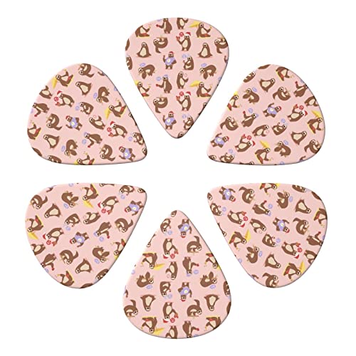 Lot de 6 médiators mignons pour guitare acoustique, guitare électrique, basse, ukulélé – fins, moyens et épais. - Les Beatles, Paul McCartney, John Lennon, RIngo Starr, George Harrison Lot de 6 médiators mignons pour guitare acoustique, guitare électrique, basse, ukulélé - fins, moyens et épais. – Image 5