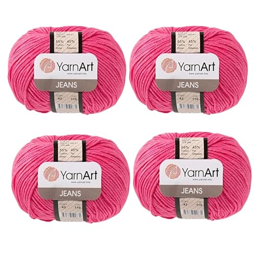 Image of YarnArt Cotton Blend Amigurumi Yarn - Cotton Acrylic Blend Yarn for Knitting & Crochet, Soft & Durable Yarn for Amigurumi, Baby Items and Garments
