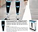 SB SOX Compression Calf Sleeves (20-30mmHg) for Men & Women - Perfect Option to Our Compression Socks - For Running, Shin Splint, Medical, Travel, Nursing, Cycling, and Leg Pain (Black/Blue, Medium)