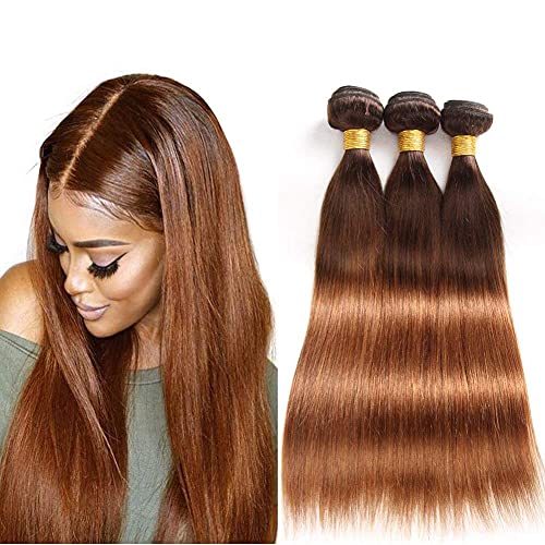 Brazilian Human Hair Bundles 100% Unprocessed Brazilian Remy Virgin Human hair (26 26 26, T4/30 Straight Bundles)
