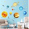 DECOWALL DS9-2007 Solar System Kids Wall Stickers Wall Decals Peel and Stick Removable Wall Stickers for Kids Nursery Bedroom Living Room d?cor - Image 3