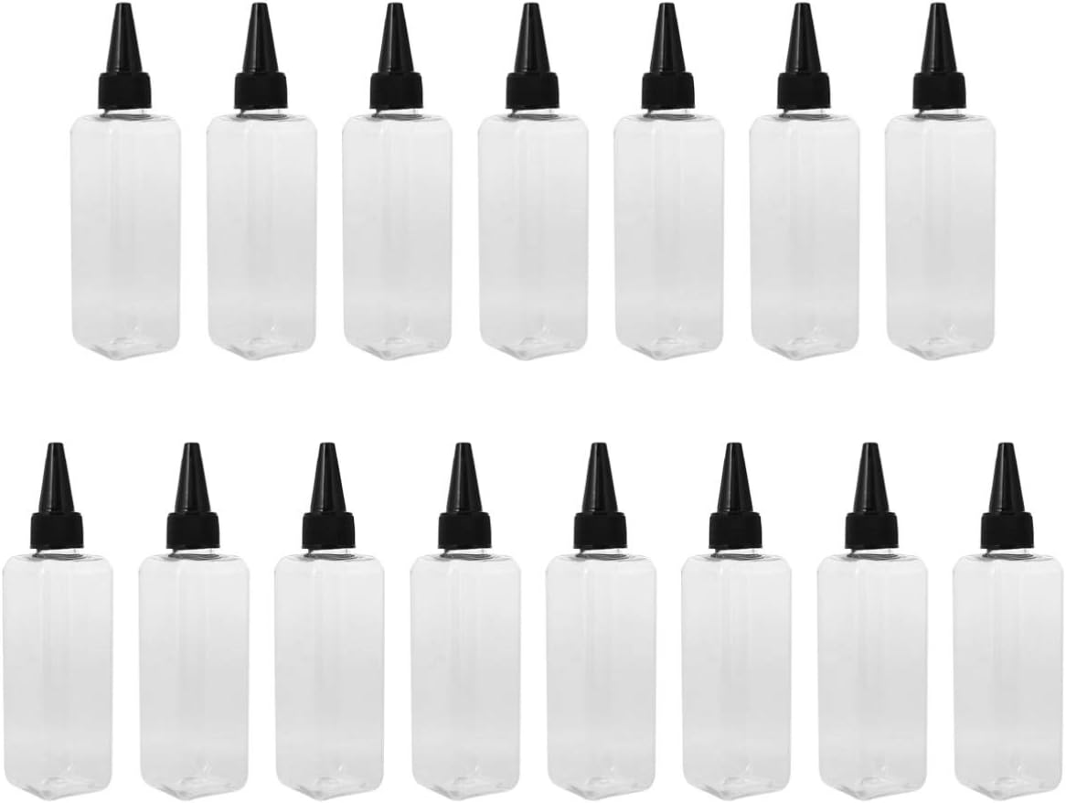 Lurrose Hair Color Bottle Applicator, 3 Ounces 15pcs Applicator Bottle