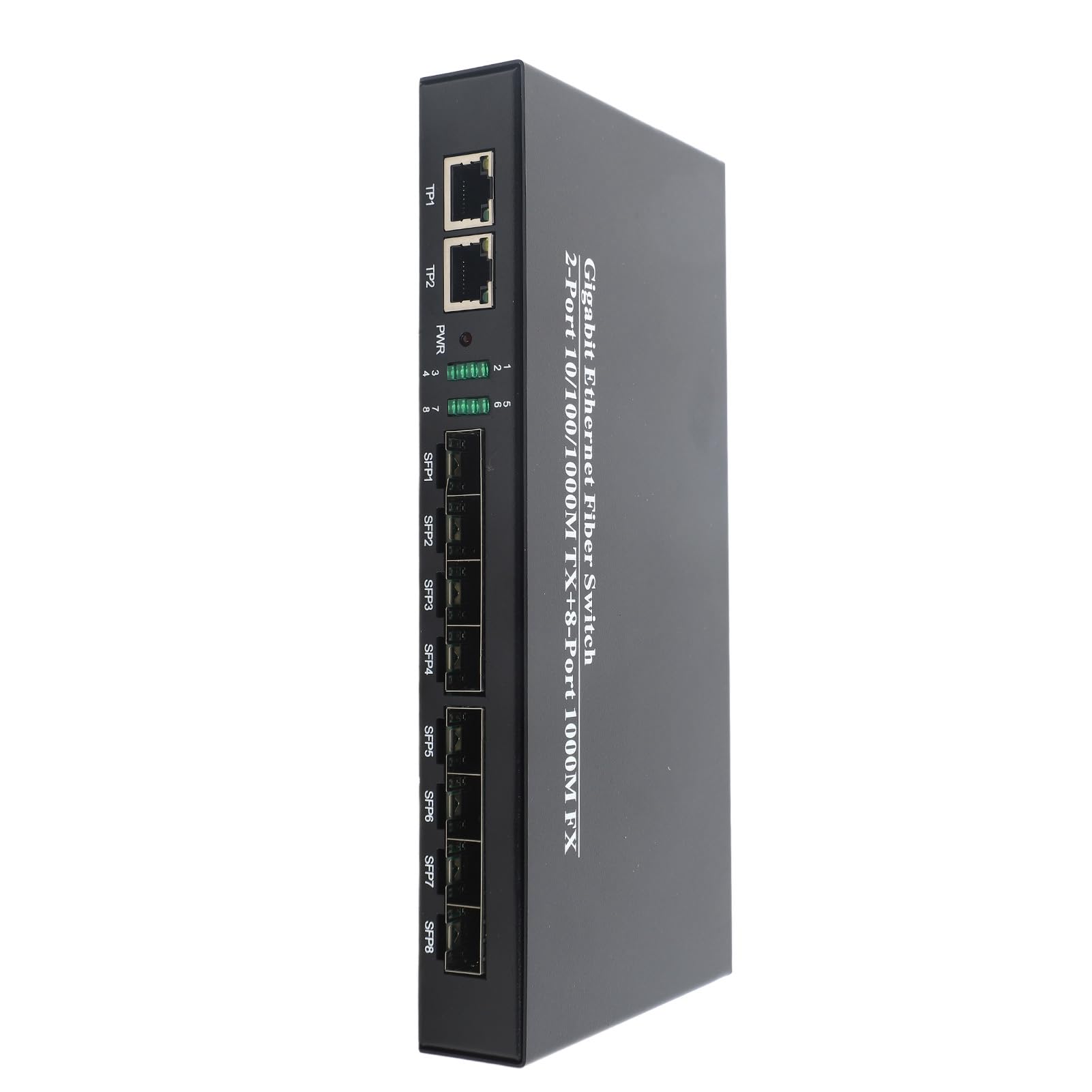 FTVOGUE Émetteur-récepteur Fibre Gigabit, Commutateur Fibre Ethernet Iron avec Port Optique 1,25 G et 10 100 1000 Mbps RJ45, 550 M à 10 Km pour Commutateur Réseau Ethernet et Configuration de Liaison