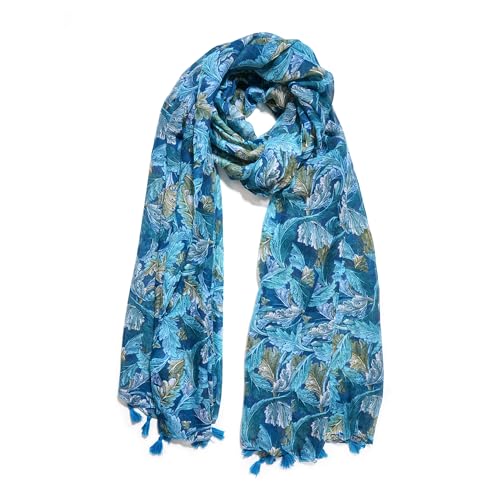 Scarves for Women Lightweight Linen Boho Wraps Scarf Floral Animal Pattern Spring Gift for Mother Wife Girlfriend