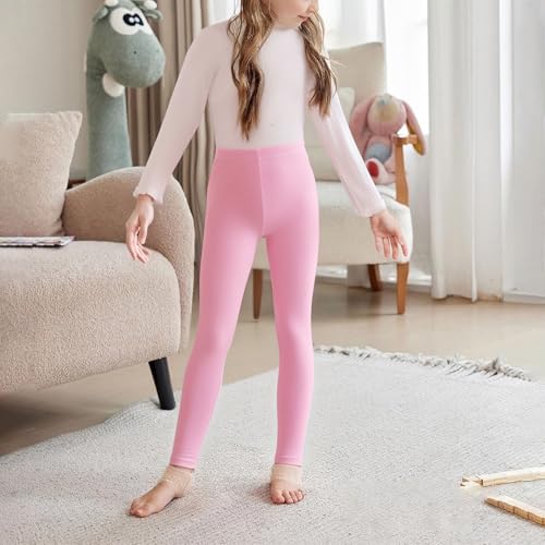 6 Pack Girls Leggings Yoga Leggings for Girls Soft Stretchy Pants Kids Basic Solid School Pants4