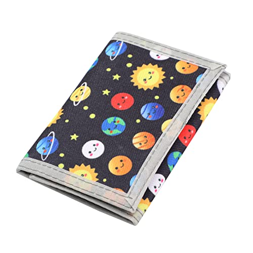 Kids Wallets for Boys Girls Teen,Cheap RFID Trifold wallet for 4-6-8-10-12-14Ages,Toddler/Youth Wallet for kids with Zipper Coin Pocket ,Novelty Wallet for Childrens Birthday/Christmas Gifts-SUN