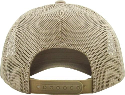 Image of Classic 6 Panel Cotton Twill Mesh Trucker Cap Hat Adjustable Snapback Hat