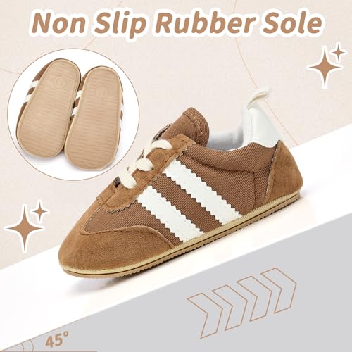 Baby Shoes for Boys Girls Non Slip Low Top Infant Walking Shoes Breathbale Comfort Toddler Walker Shoes Pull On Newbron Baby Sneakers 3 6 9 12 Months2