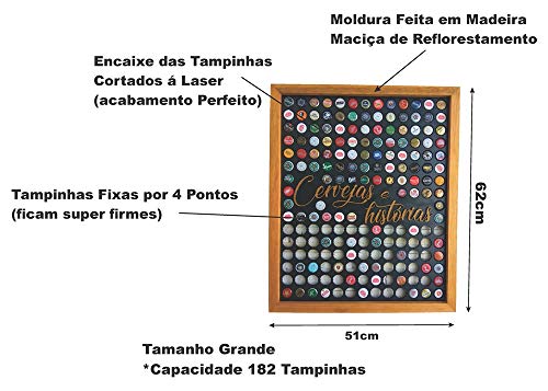 Quadro Porta Tampinhas - Linha Master Cerejeira - 182