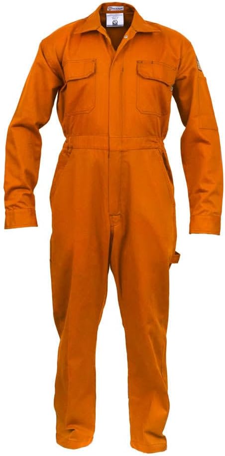 Just In Trend ǀ Flame Resistant FR Coverall - 88% C / 12% Nylon (Large, Orange)