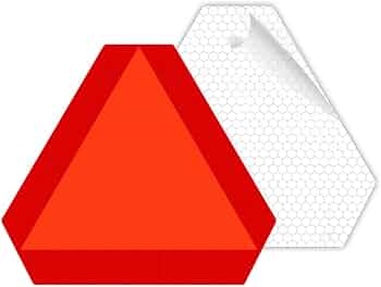 Amazon.com: Small Slow Moving sticker Slow Vehicle Sign, 7 x 8