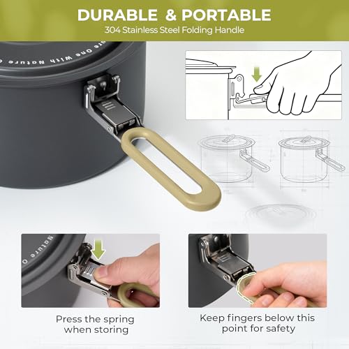 Alocs Portable Camping Cookware Set