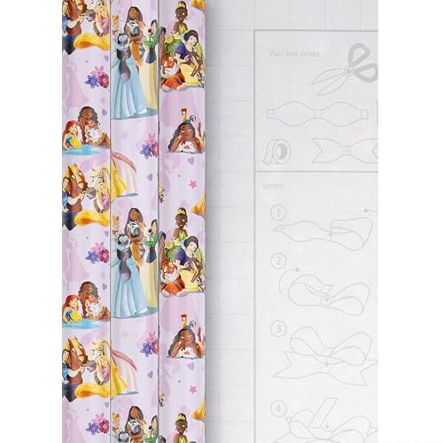Papier cadeau Disney Princesses robuste pour découpe droite 2m - 5