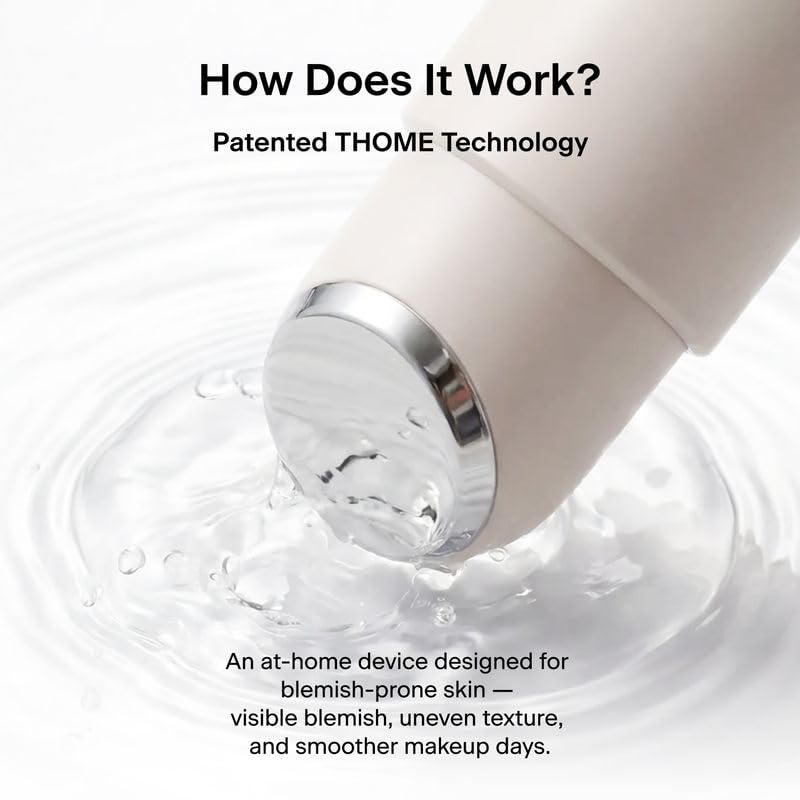 THOME TwentyUp Facial Massager Pink, Gentle At-Home Beauty Tool for Smooth-Looking Texture, Makeup-Ready Skin & Radiant Glow, Lightweight Daily Skincare Tool