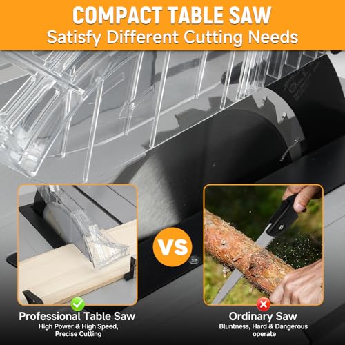 Hoteche 10-Inch Table Saw with Stand