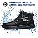 TAERDUN Slip Resistant Work Boot for Men & Women, Waterproof Anti-Slip Kitchen Shoes, Oil & Water Resistant, Lightweight Work Shoes for Chefs, Restaurant Workers, Delivery, Crew, Drivers 02 Black